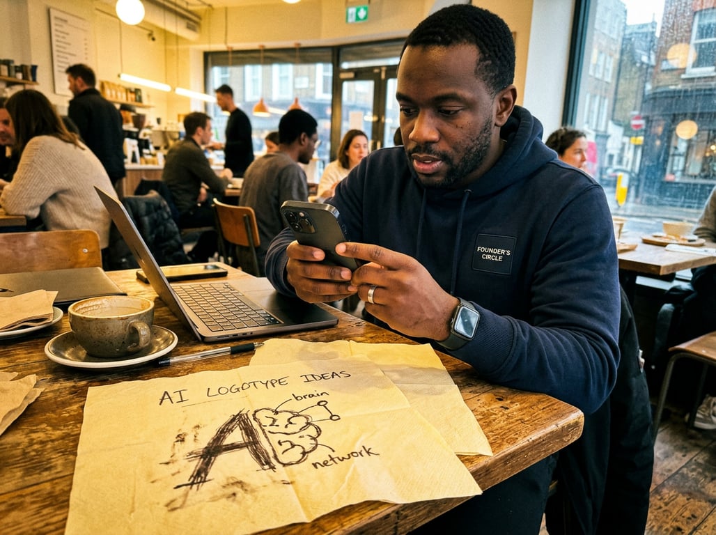 Convert the napkin sketch into...