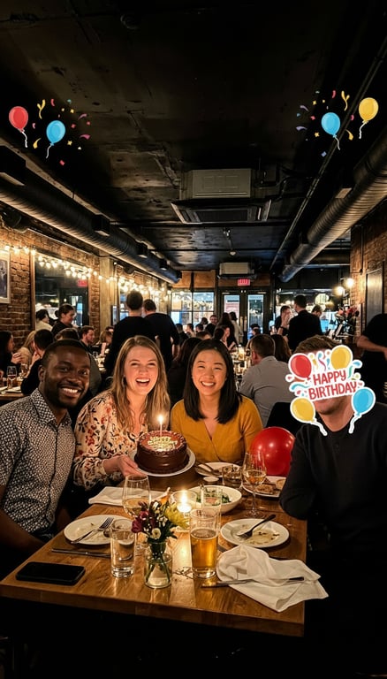 Place celebratory stickers, su...