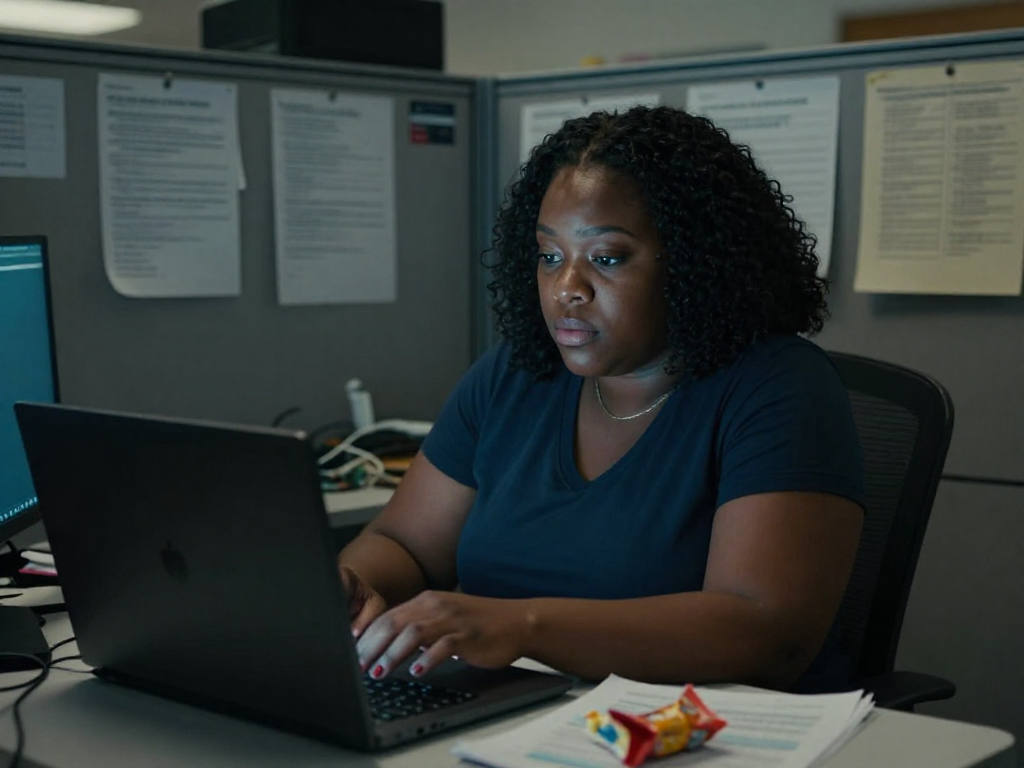 Transform this candid office w...