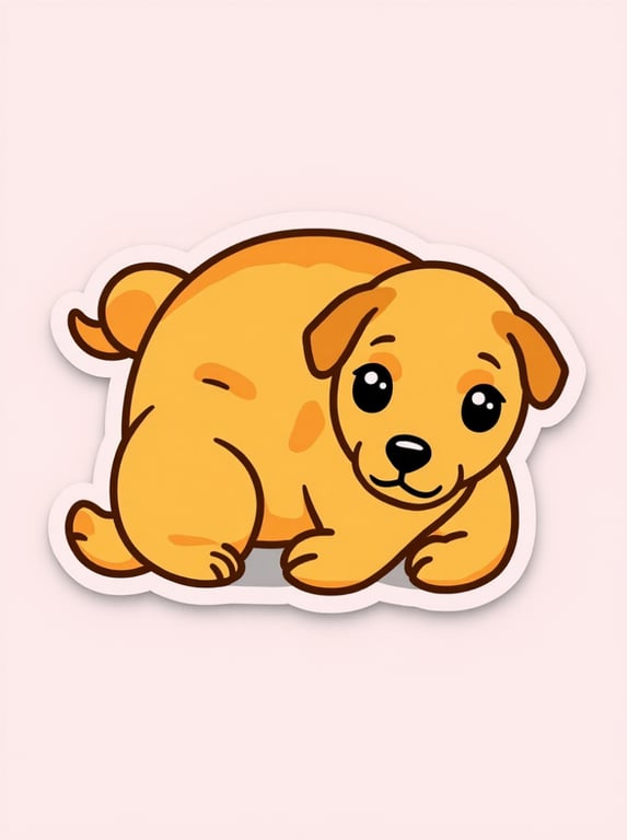 Convert the dog into a kawaii-...