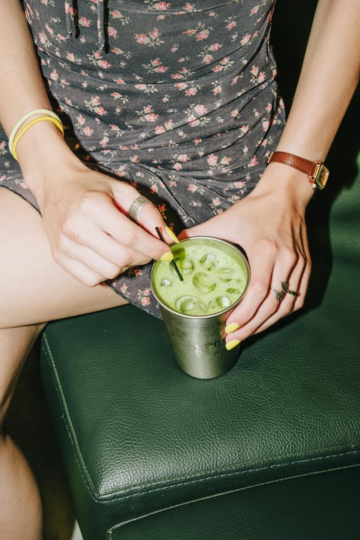 add noise to image before - matcha latte