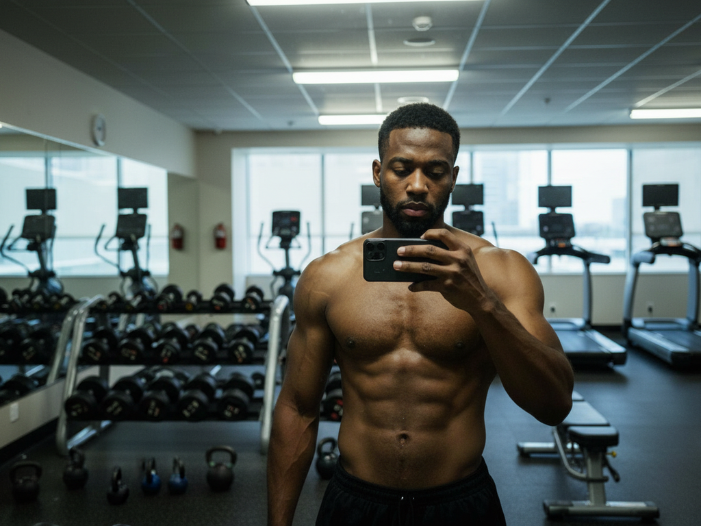 Turn this gym mirror selfie in...