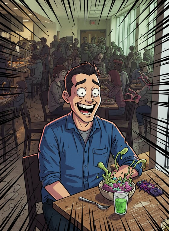 Convert this casual cafeteria ...