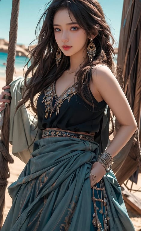 AI cartoon to realistic filter after transformation - casual portrait converted into realistic appearance