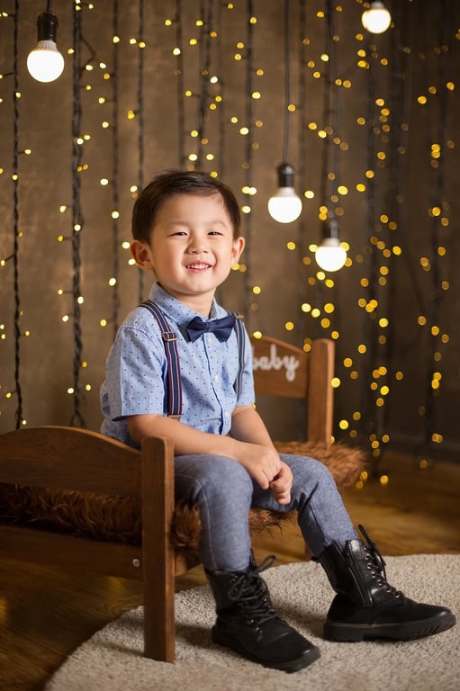 AI photo to cartoon style before pic - boy portrait