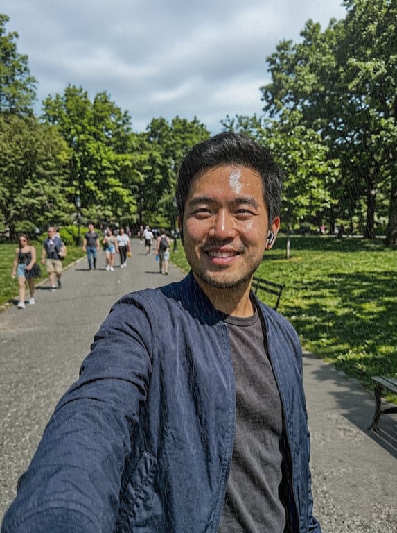 Convert the selfie into a beli...