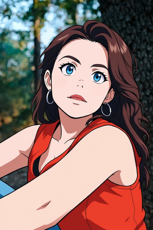 a portrait of a person edited in a modern shonen anime style, featuring simplified facial planes, sharp eyes, minimal color usage, and controlled shadowing