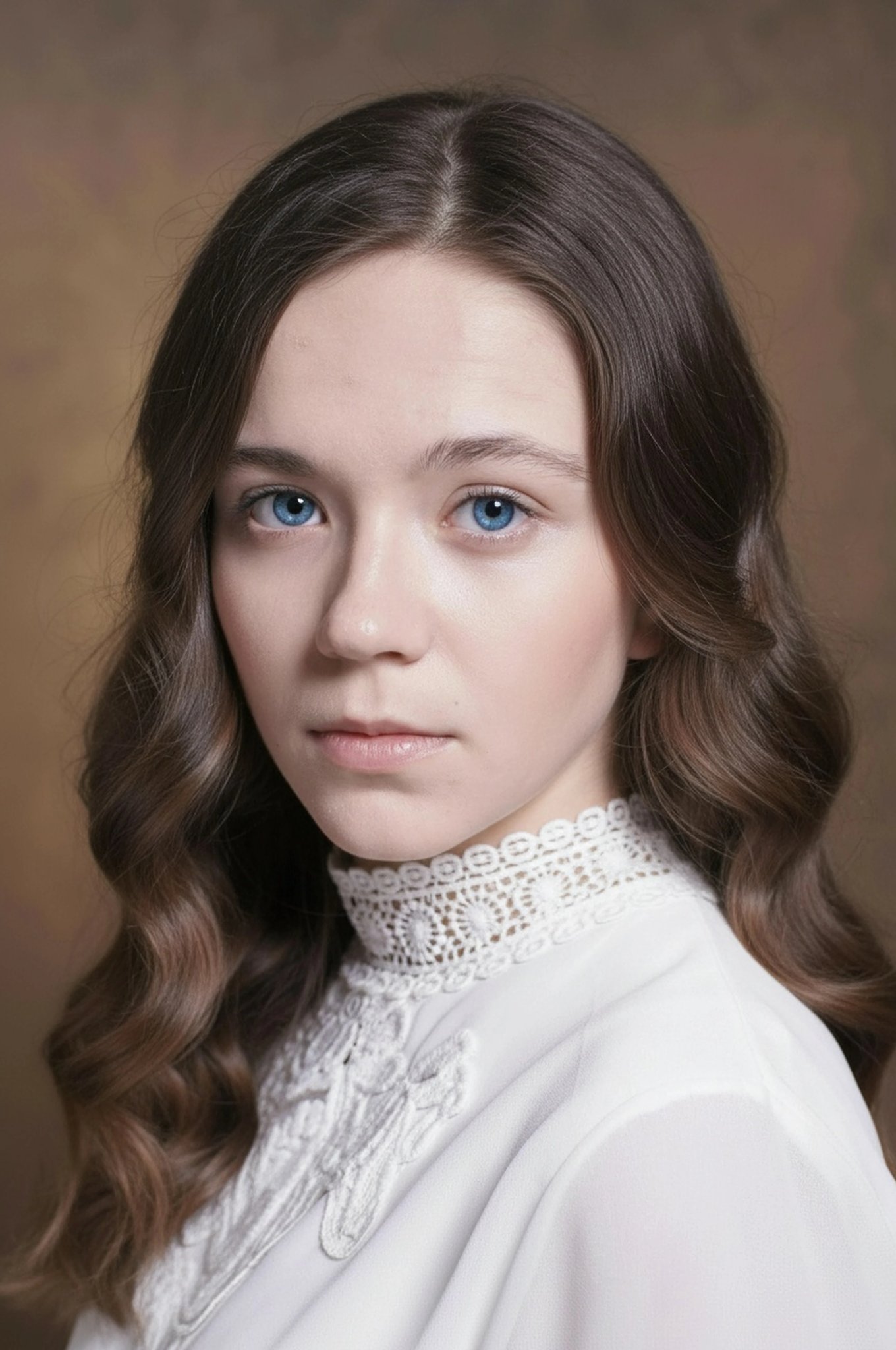 AI face swap filter after transformation - portrait with AI generated swapped face