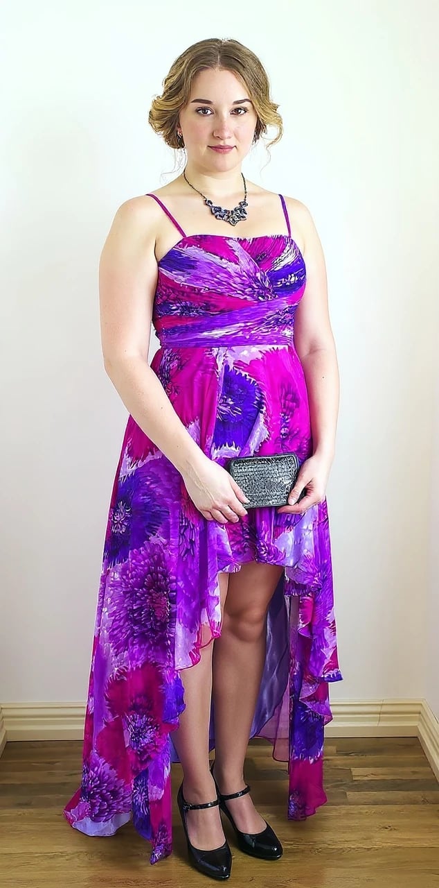 AI height increase filter before photo - full body portrait before virtual height adjustment