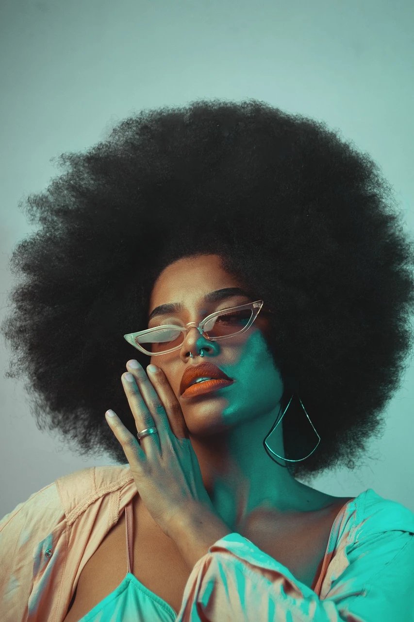 AI fisheye lens filter before photo - casual portrait before circular lens transformation