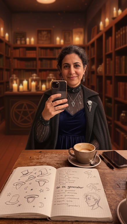 Transform this café snapshot i...