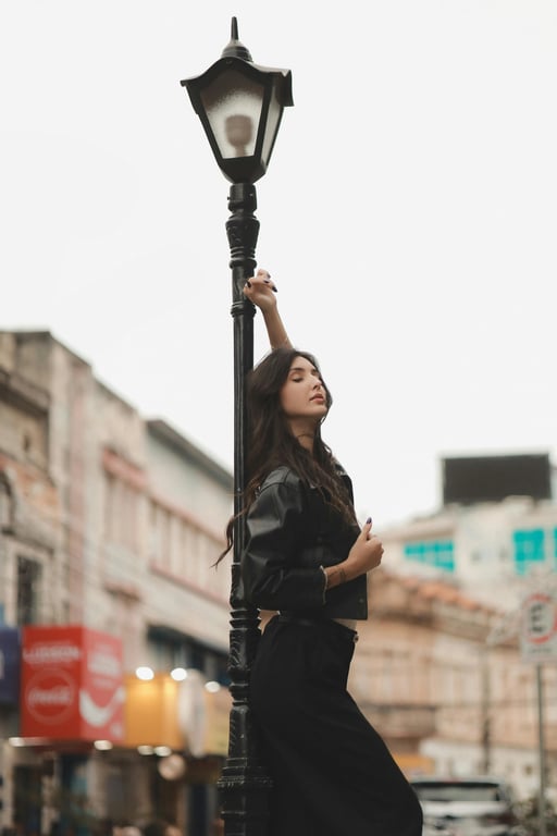 a portrait of a person enhanced with instant camera visual traits, including muted colors, soft highlights, and balanced exposure