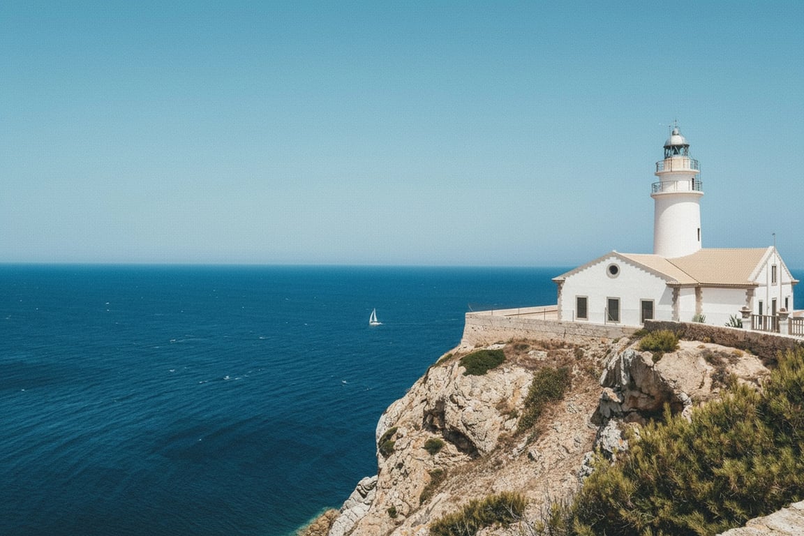 AI vintage filter after photo -  vintage style of the shot of lighthouse