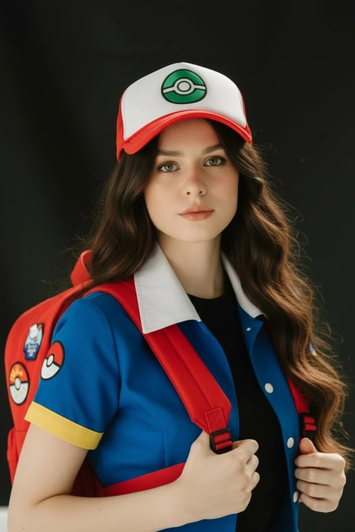 AI Pokémon trainer filter after transformation - image styled with animated outfit and Pokémon partner