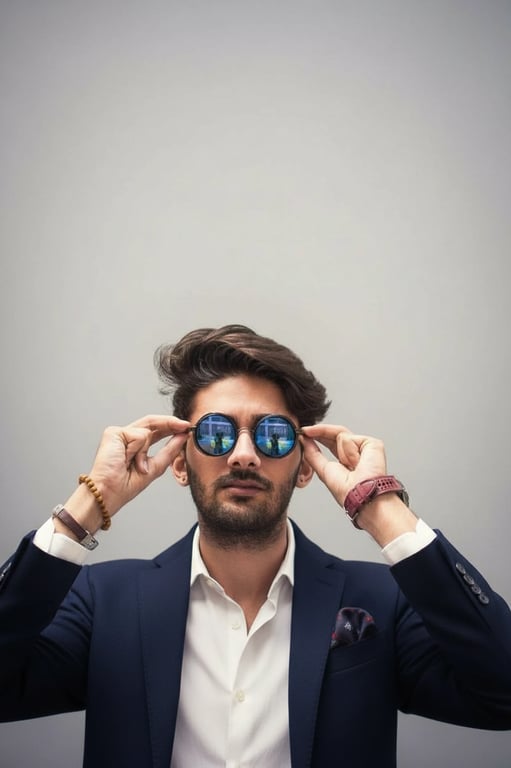 Designer Clothes filter after transformation - portrait styled in classic designer fashion