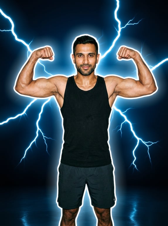 Maintain his physique, pose, a...