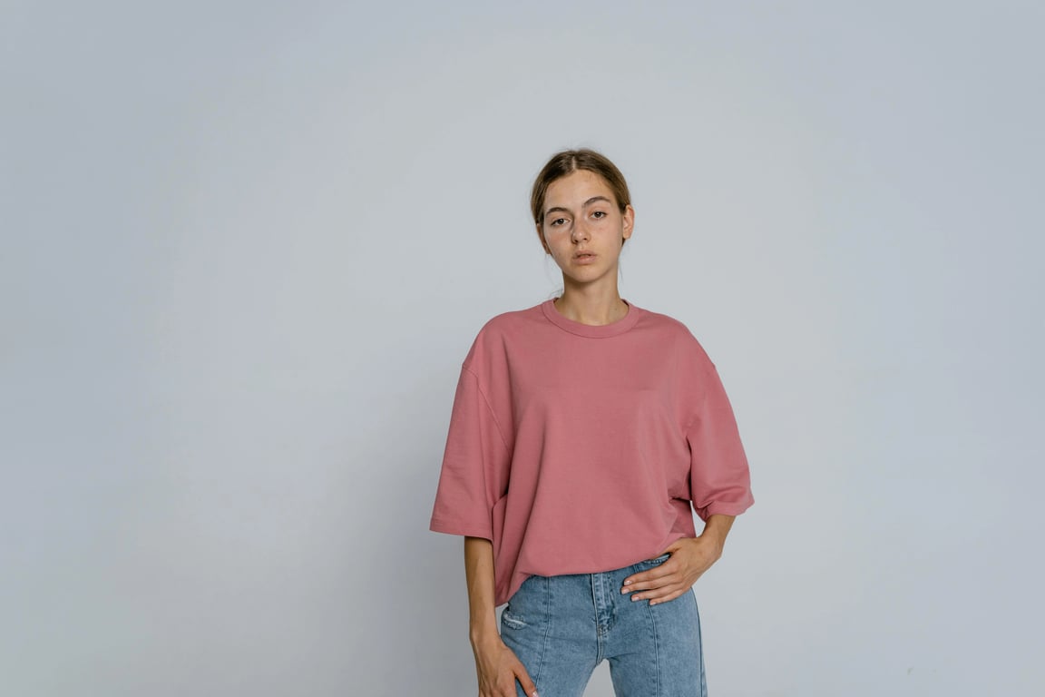 AI dress filter before photo - portrait with normal clothes