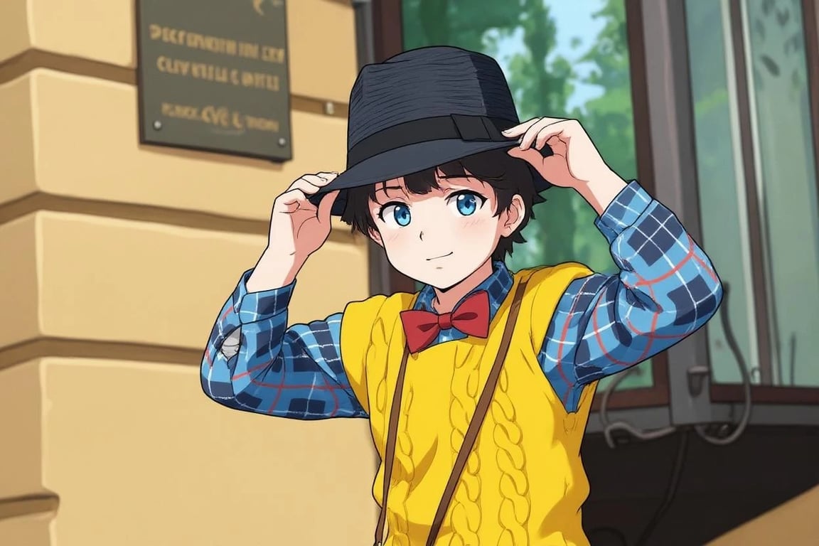 AI anime filter after transformation - full body photo with AI generated anime look