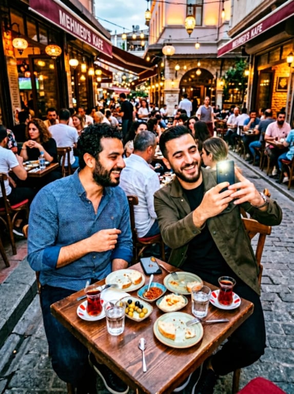 Turn the flat café snapshot in...