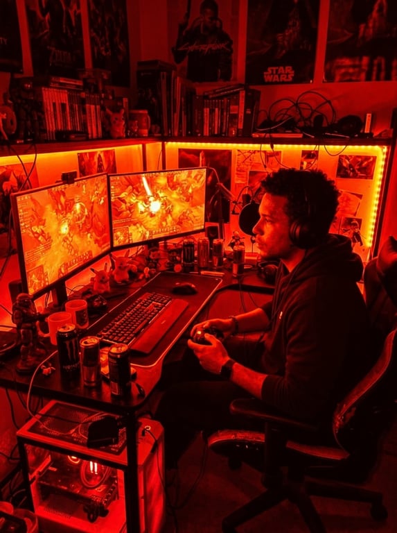 Apply a warm, cinematic fire-g...