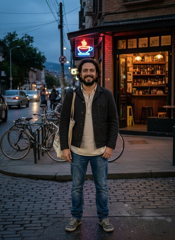 Shift this casual dusk street ...