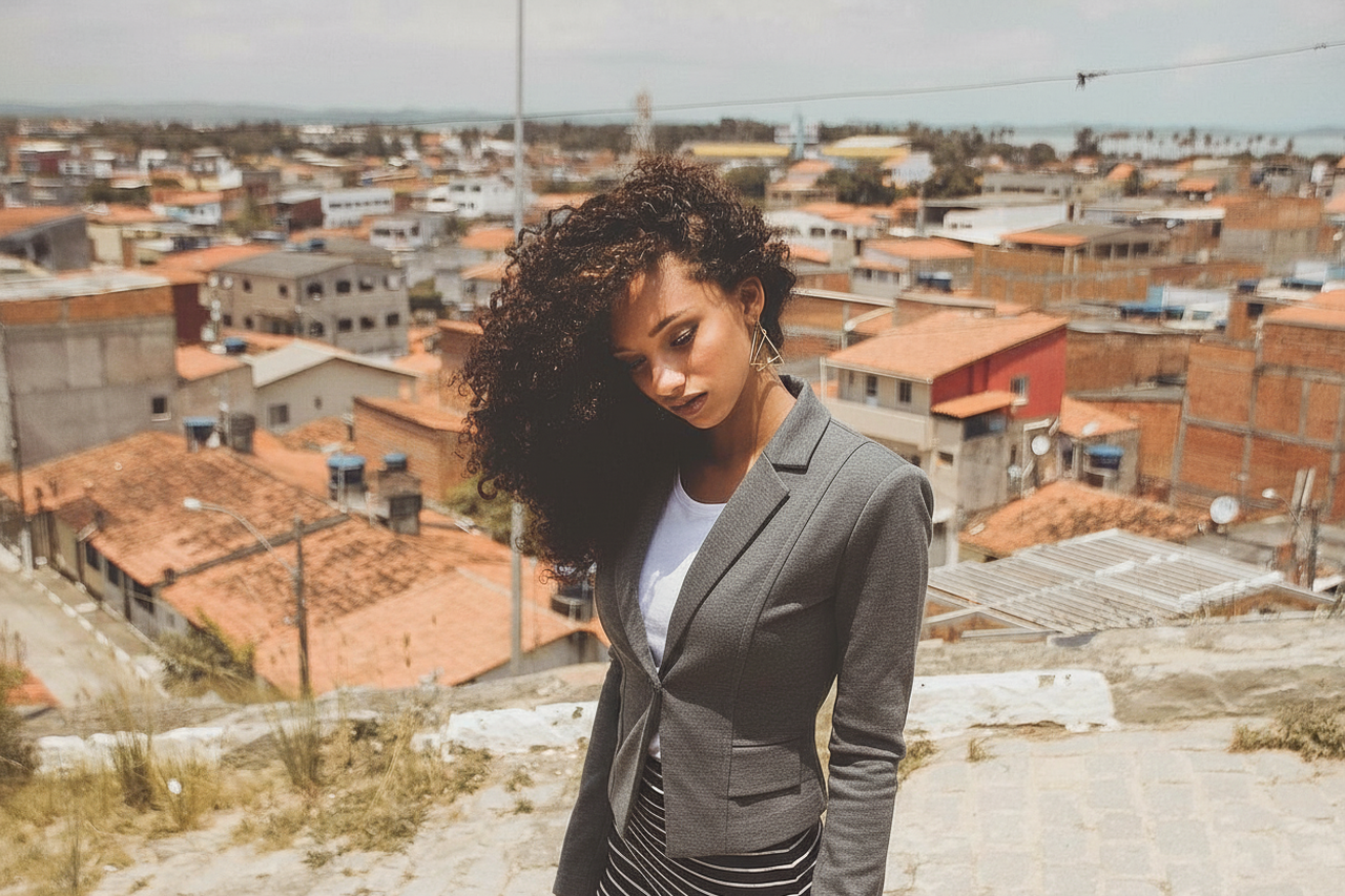 AI lingerie filter before photo - original outfit before bikini set lingerie style