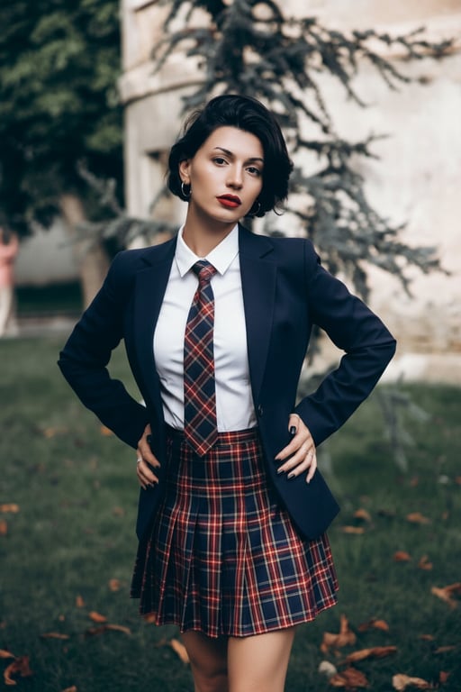 AI clothes changer after transformation - virtual school uniform outfit look