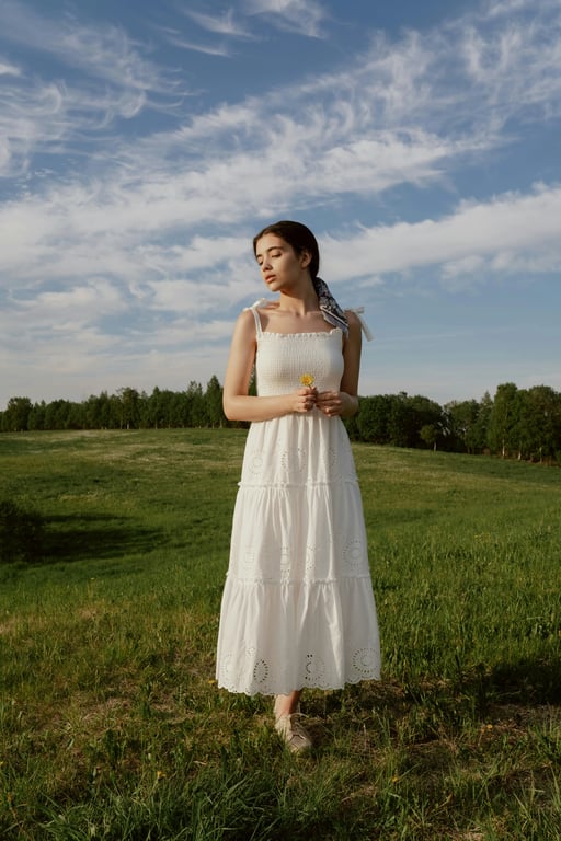 AI black and white filter before photo - woman portrait in full color