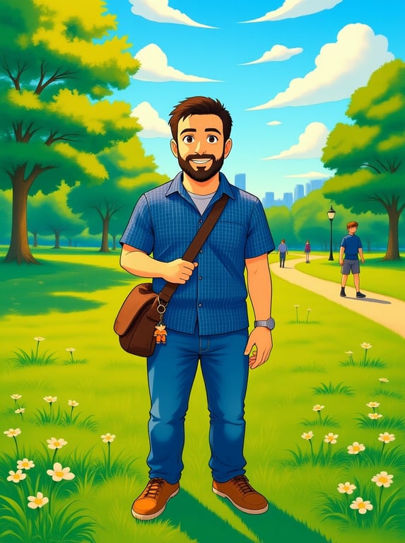 Transform the park into a lush...