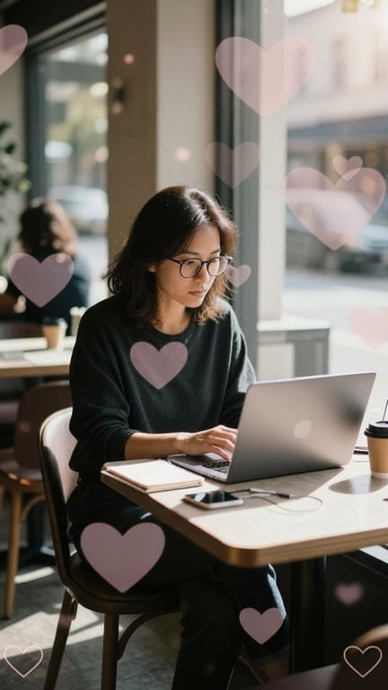 Keep the woman, her laptop, an...