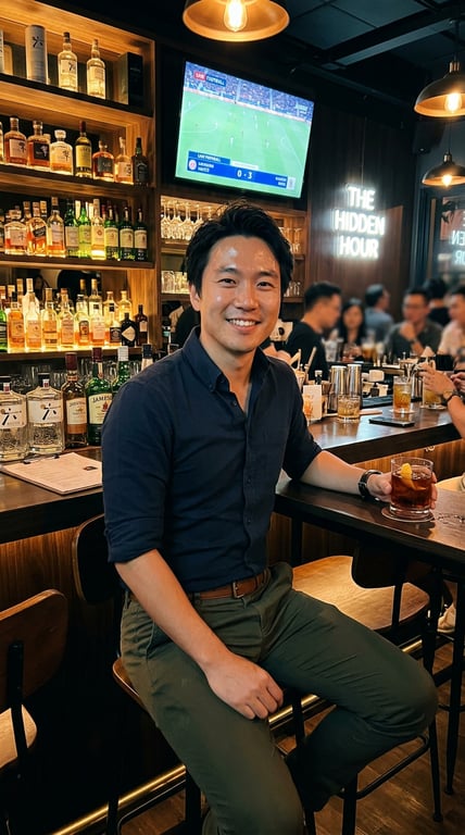 Convert this casual bar snapsh...