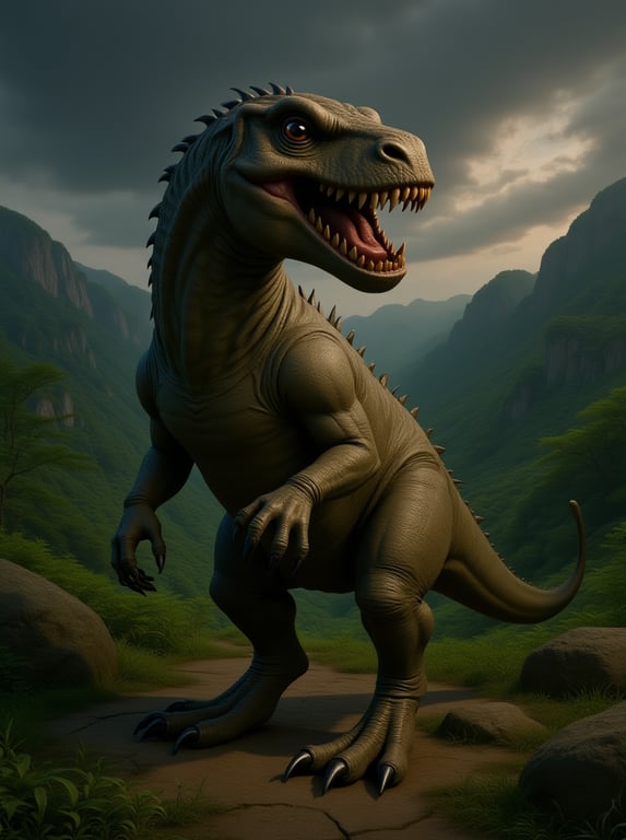 Replace the crude 3D dinosaur ...