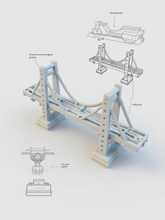Isolate the 3D-printed mechani...