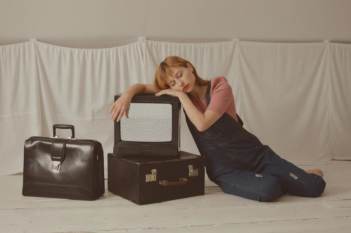 AI bold glamour filter after transformation - casual portrait transformed with dramatic glam effect