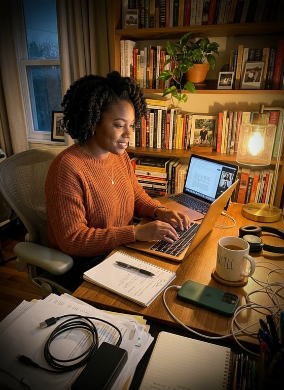 Add a subtle, soft dark vignet...