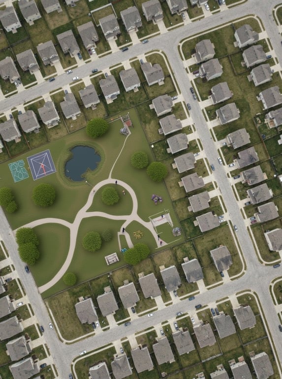 Rebuild this noisy aerial neig...