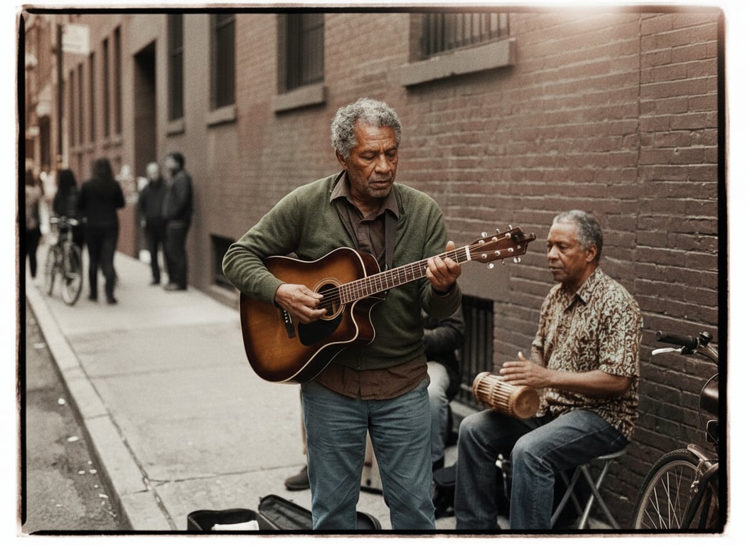 Colorize this musical street s...