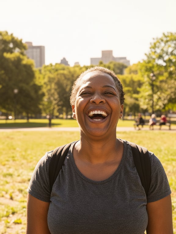 Transform this candid park sho...