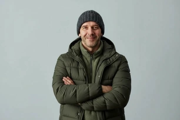 Winter Outfits filter after transformation - portrait wearing layered winter street outfit