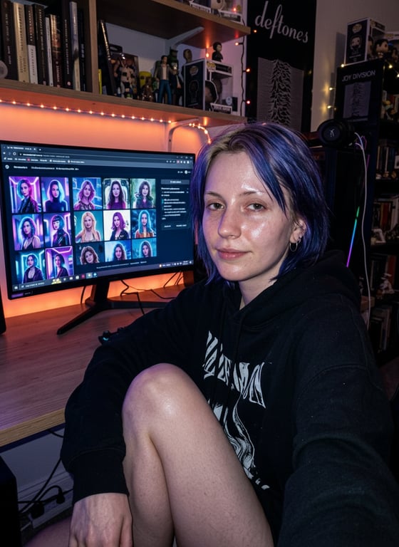 Rebuild this casual webcam mom...