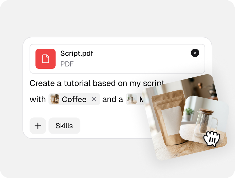 Choose a template and voiceover style