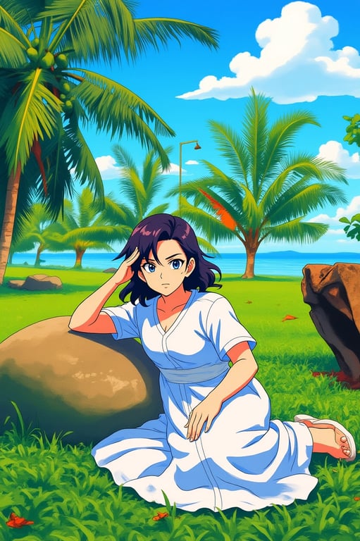 a portrait of a person reimagined as a youthful anime hero, featuring energetic posture, sharp facial definition, dynamic hair flow, and classic shonen aesthetics