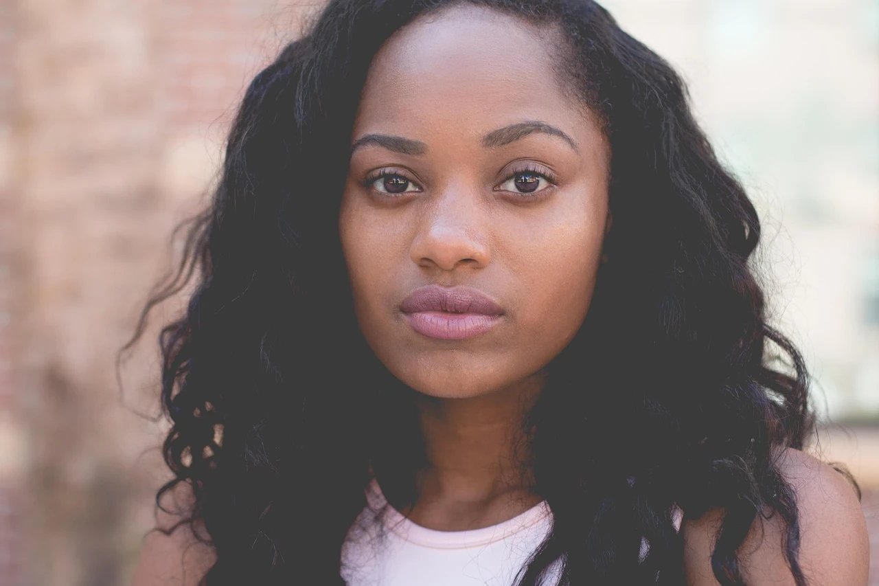 AI baby filter before photo - portrait with adult facial features before baby transformation