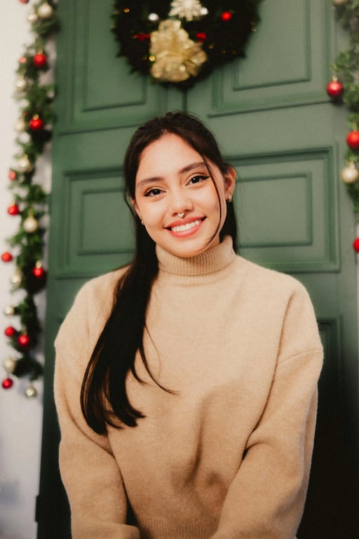 a portrait of a person enhanced with subtle summer fashion styling, lightweight clothing structure, balanced summer proportions, calm pose, breathable fabric appearance, and clean modern background