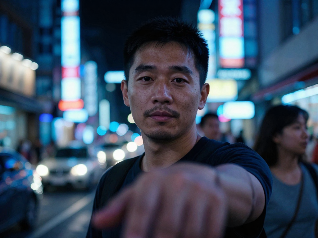 Transform this noisy night sel...