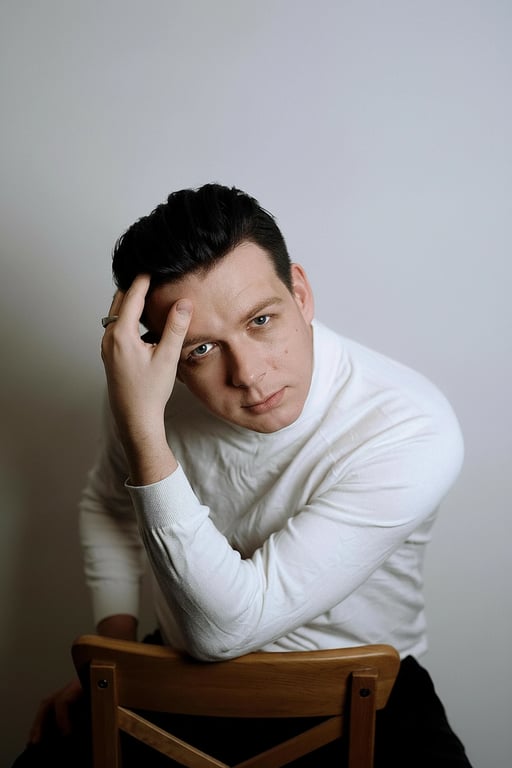 a portrait of a person enhanced with black hair while preserving hairstyle shape and lighting response