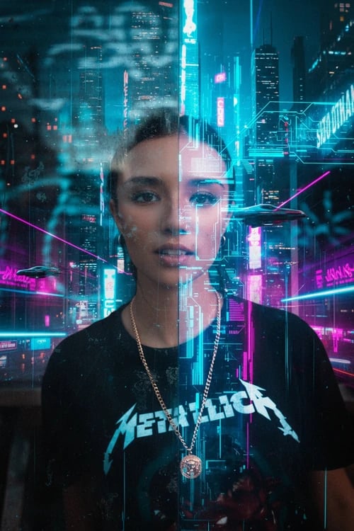 Photo to illustration after transformation - portrait turned into digital painting illustration