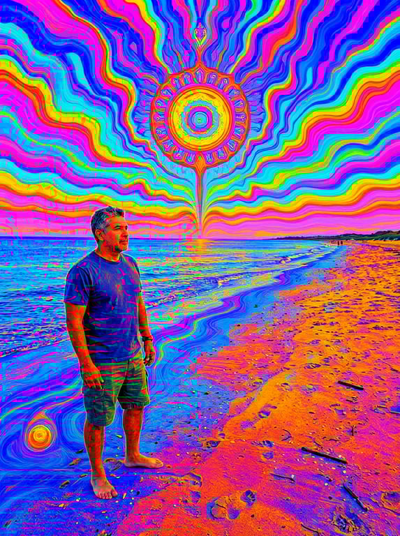 Morph this ordinary beach land...