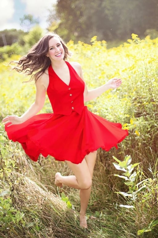 AI color changer after transformation - casual photo with vibrant new color scheme