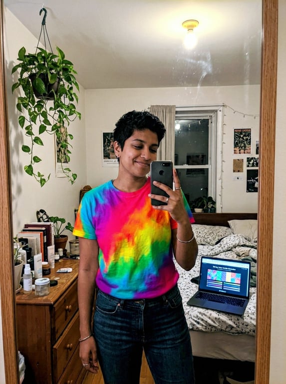 Convert the plain white T-shir...